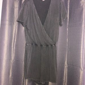 Divided gray romper